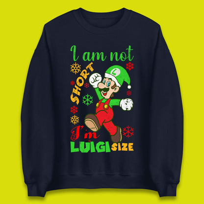 Luigi Size Mario Size Christmas Unisex Sweatshirt