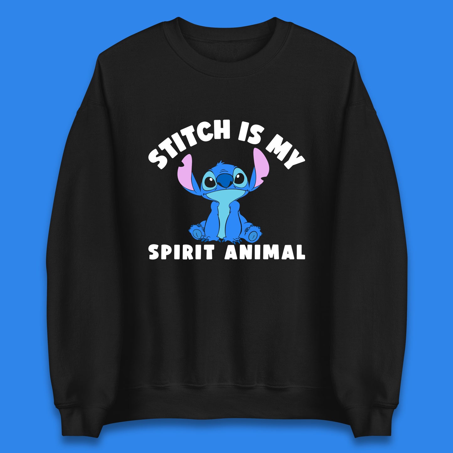 Stitch Is My Spirit Animal Disney Spirit Lilo & Stitch Cartoon Character Ohana Stitch Lover Unisex Sweatshirt