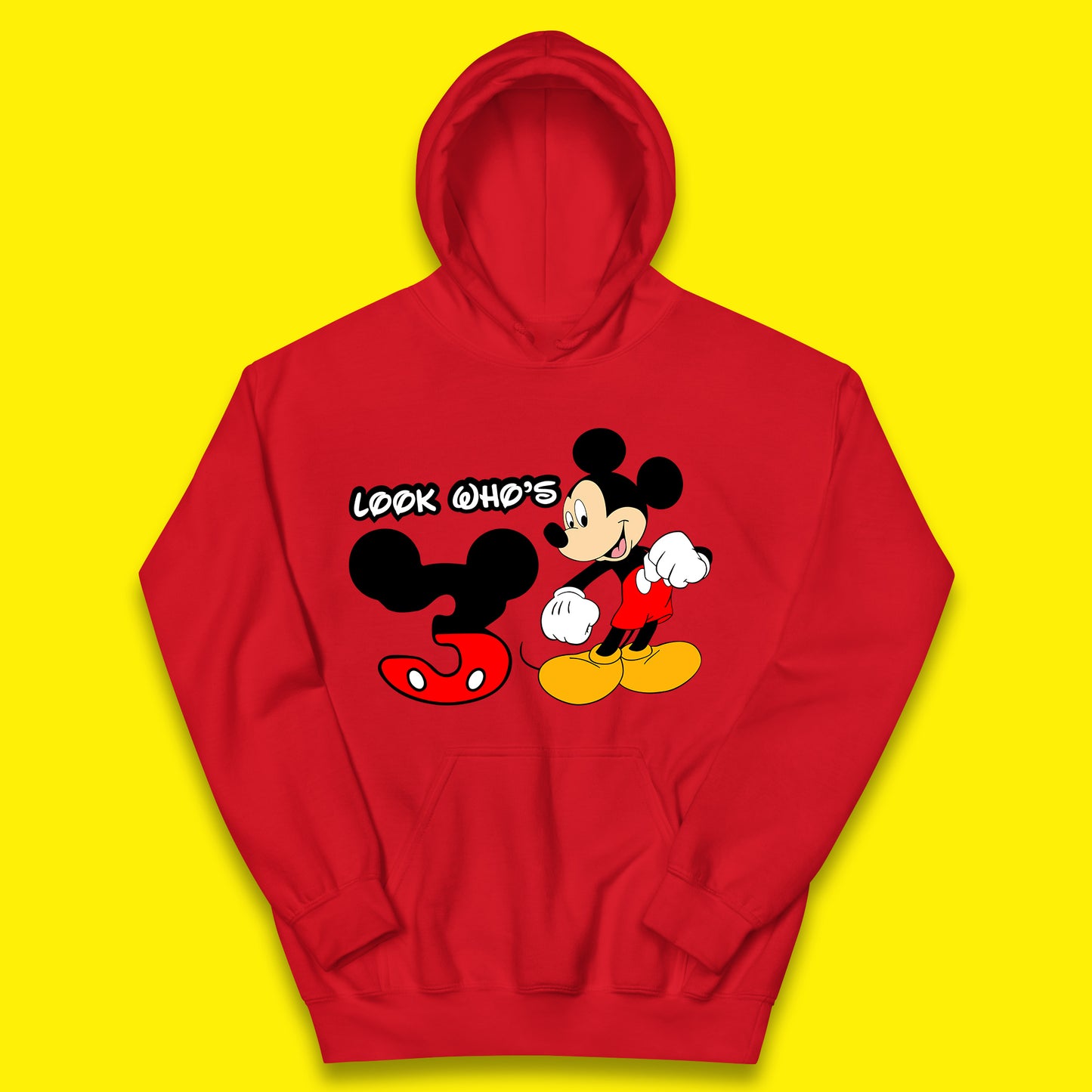 Personalised Disney Mickey Mouse Minnie Mouse Cartoon Your Birthday Year Disneyland Birthday Theme Party Kids Hoodie