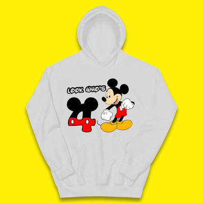 Personalised Disney Mickey Mouse Minnie Mouse Cartoon Your Birthday Year Disneyland Birthday Theme Party Kids Hoodie