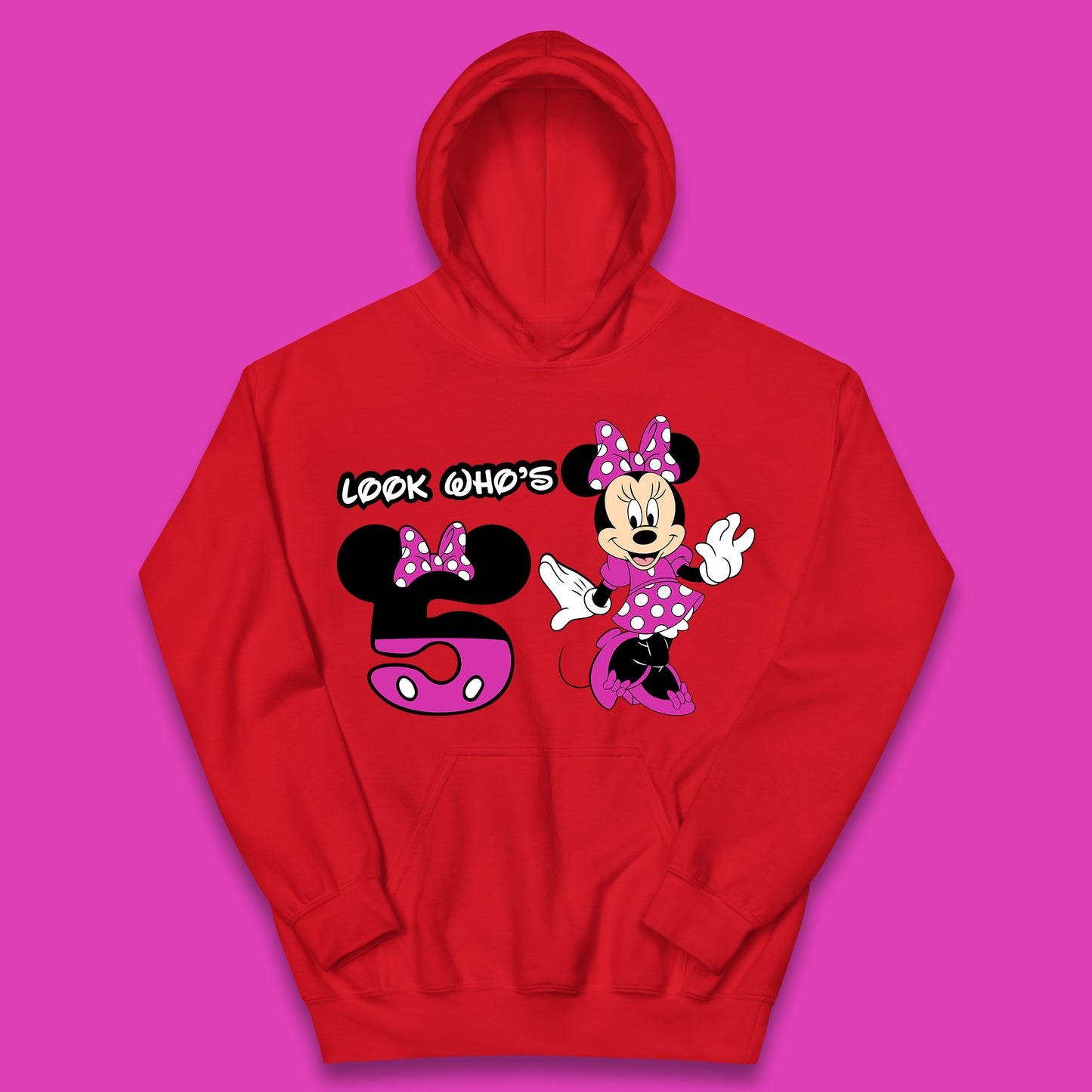 Personalised Disney Mickey Mouse Minnie Mouse Cartoon Your Birthday Year Disneyland Birthday Theme Party Kids Hoodie