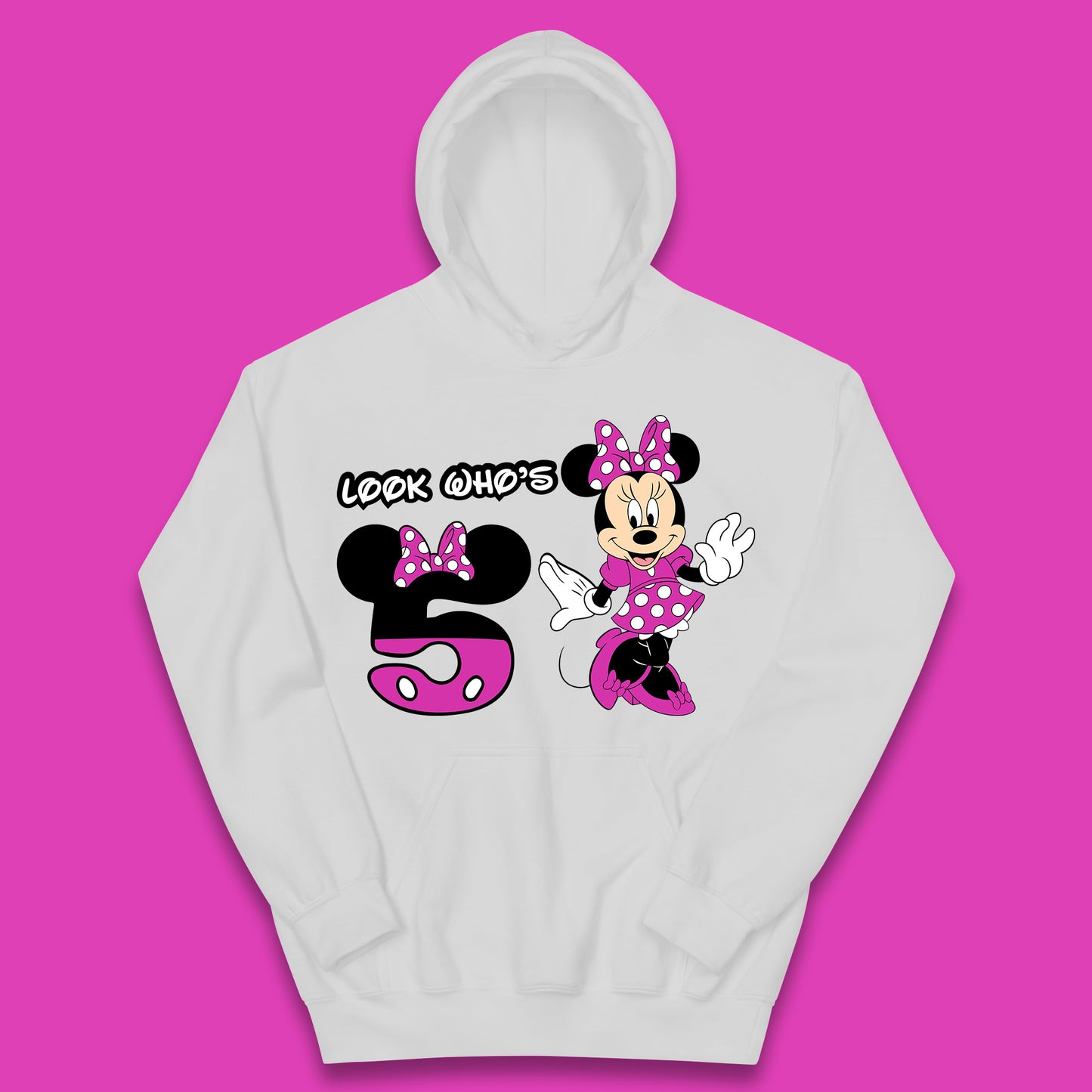 Personalised Disney Mickey Mouse Minnie Mouse Cartoon Your Birthday Year Disneyland Birthday Theme Party Kids Hoodie