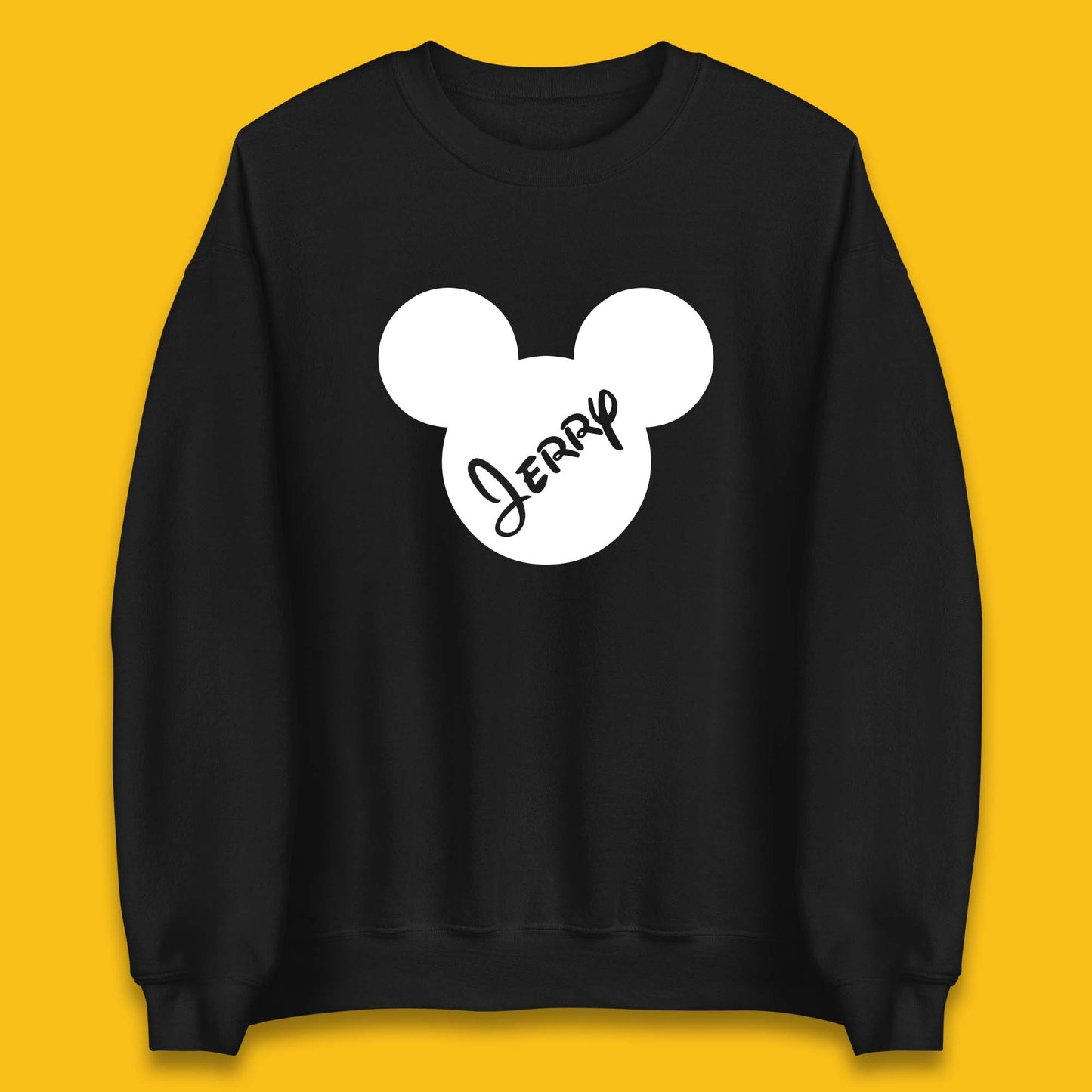 Personalised Disney Mickey Mouse And Minnie Mouse Head Your Name Disneyland Trip Unisex Sweatshirt