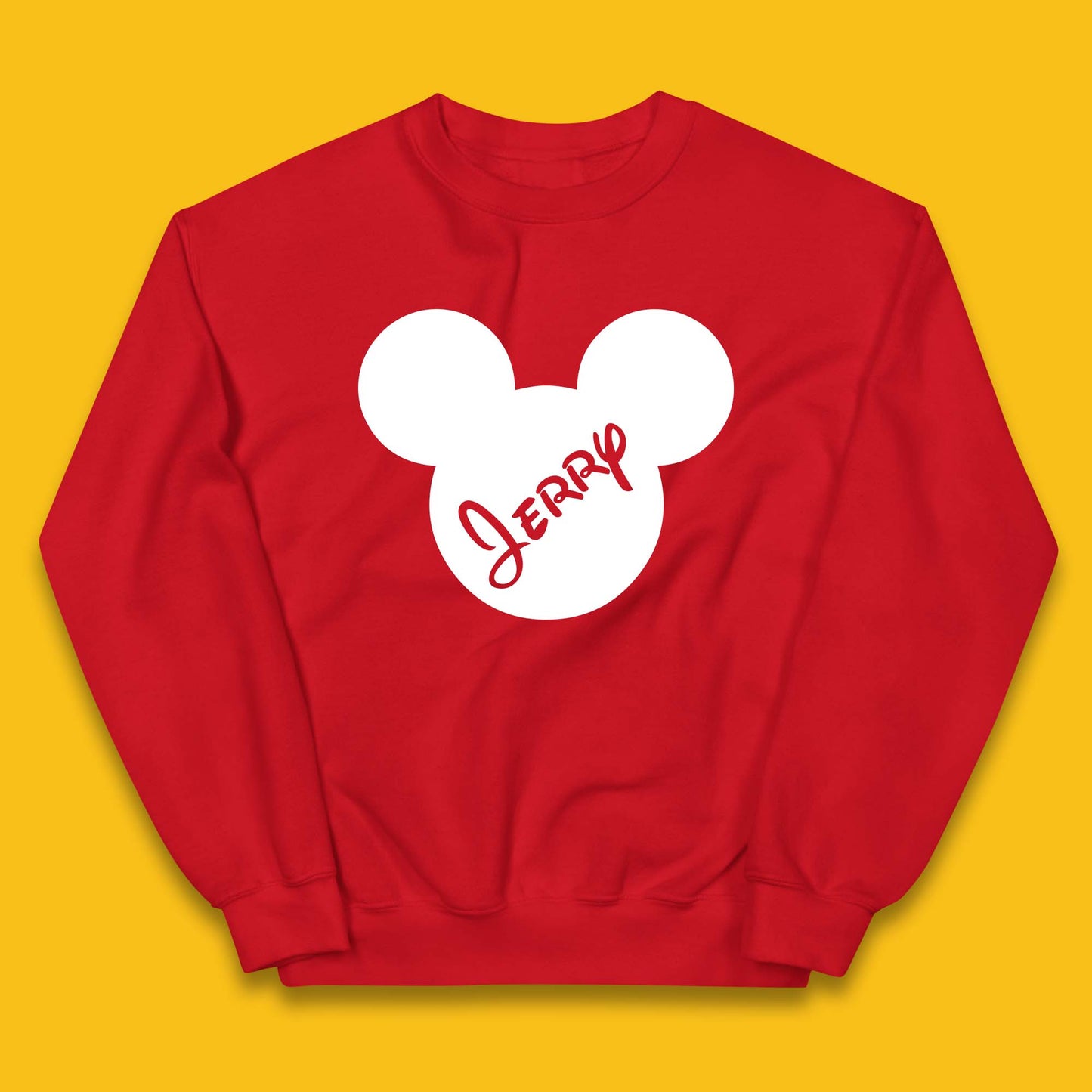 Personalised Disney Mickey Mouse And Minnie Mouse Head Your Name Disneyland Trip Kids Jumper