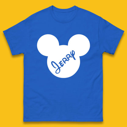 Personalised Disney Mickey Mouse And Minnie Mouse Head Your Name Disneyland Trip Mens Tee Top