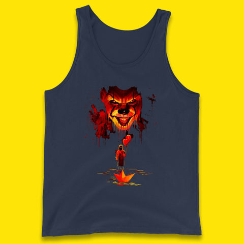 IT Clown Pennywise Halloween Horror Movie Character Serial Killer Clown Costume Tank Top