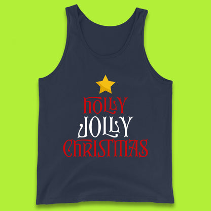 holly jolly christmas tank top