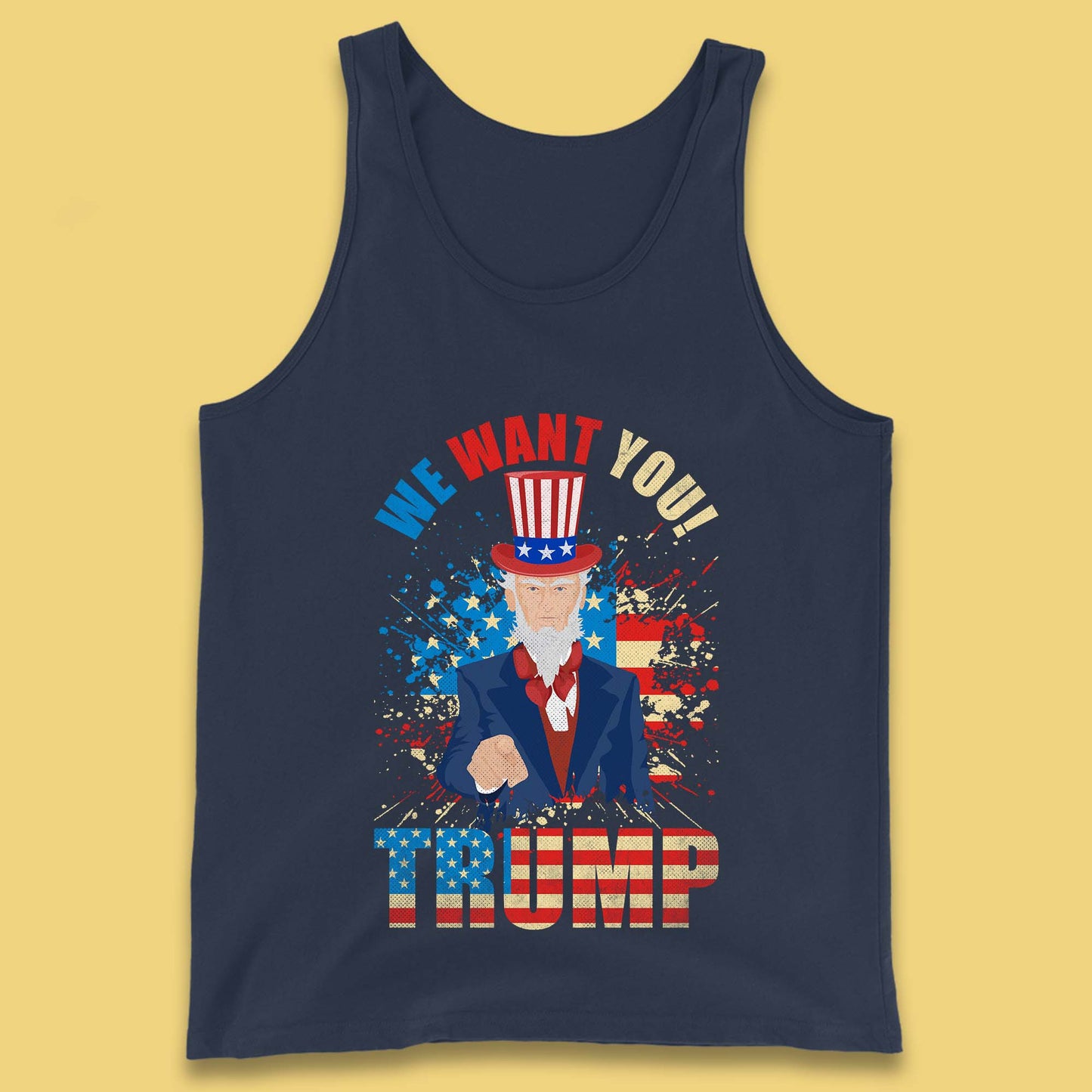 Uncle Sam We Want You Trump Make America Great Again Donald Trump Tank Top