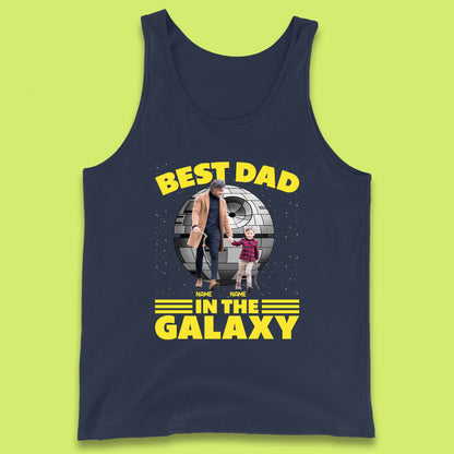 Personalised Best Dad In The Galaxy Tank Top