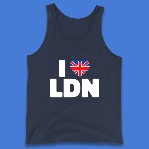 I Love LDN UK United Kingdom British England I Love London Tank Top