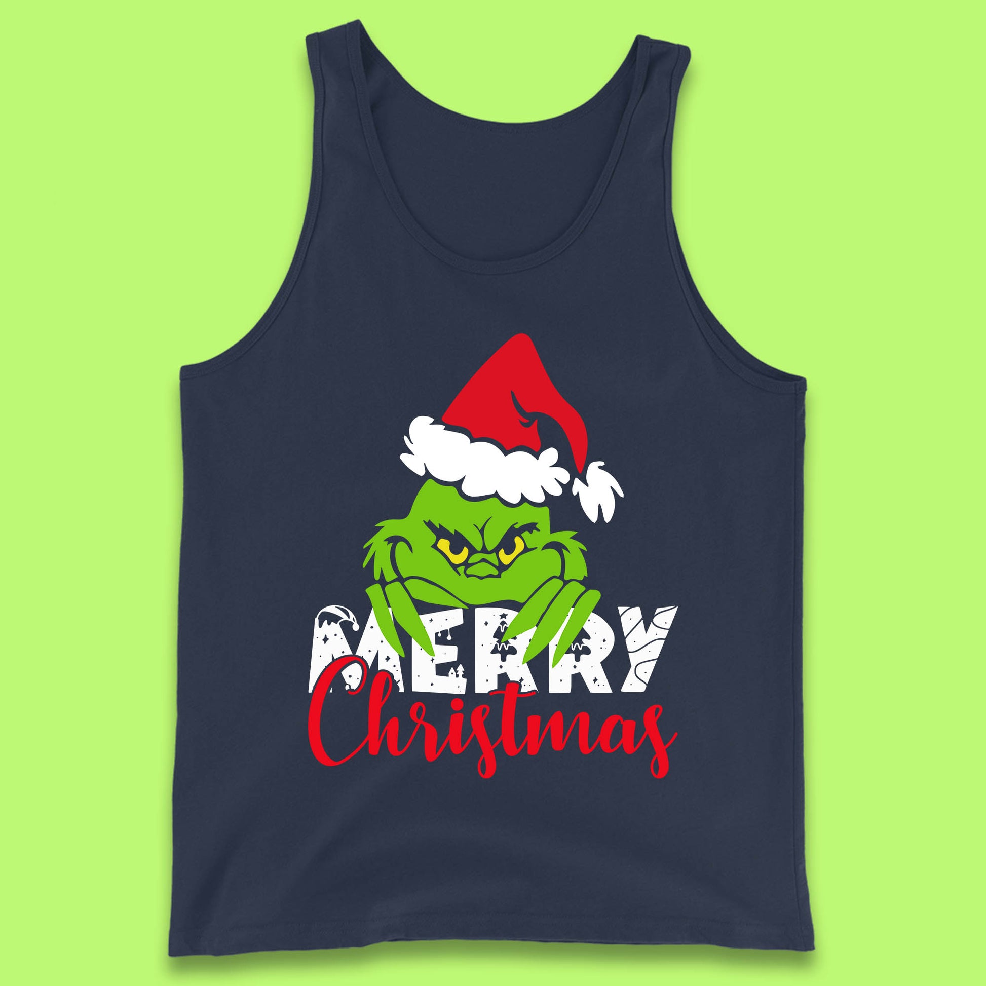 merry christmas grinch tank top