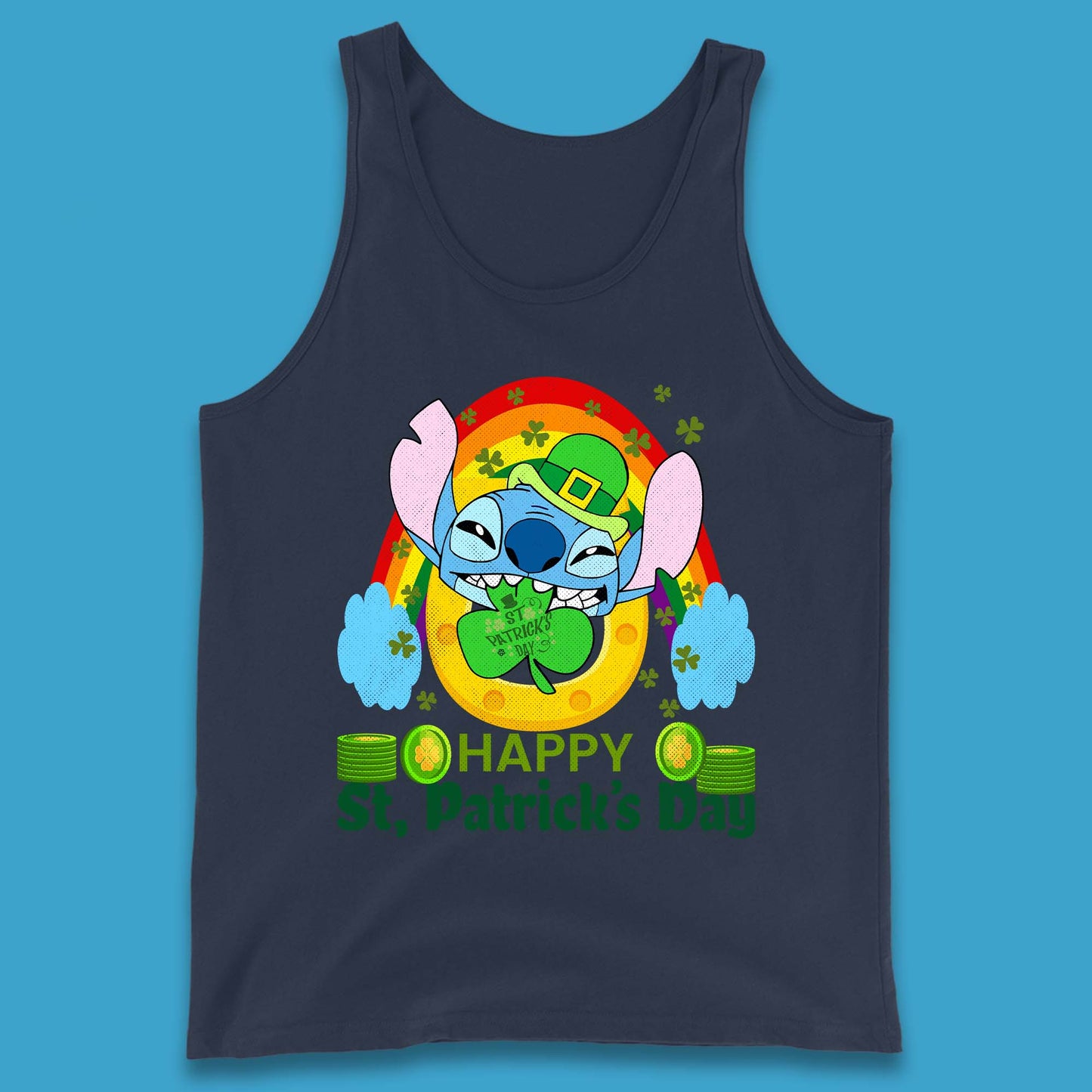 St. Patrick's Day Stitch Tank Top