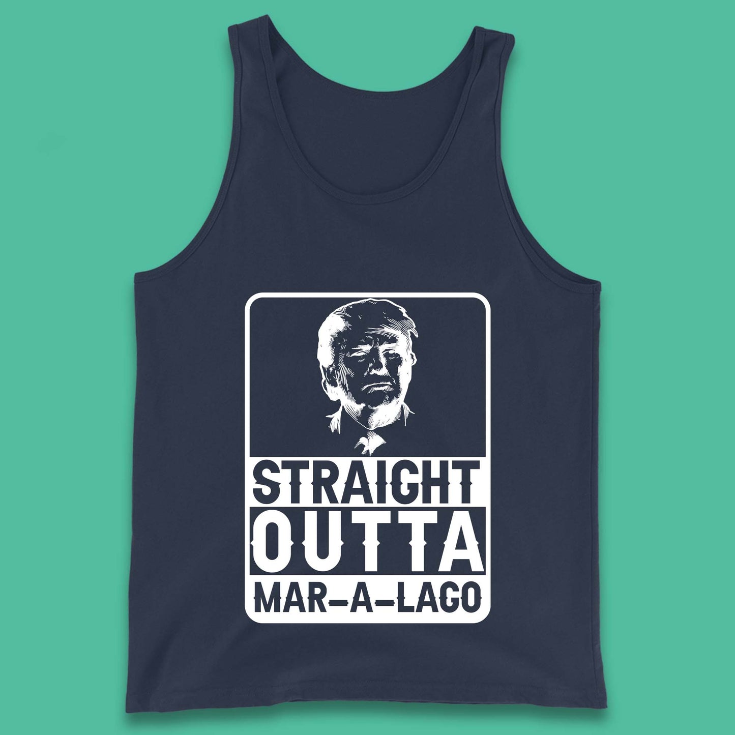 Donald Trump Straight Outta Mar-A-Lago USA Mugshot President Elections 2024 Tank Top