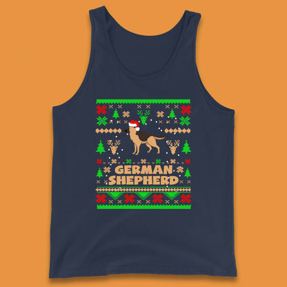 German Shepherd Dog Christmas Tank Top