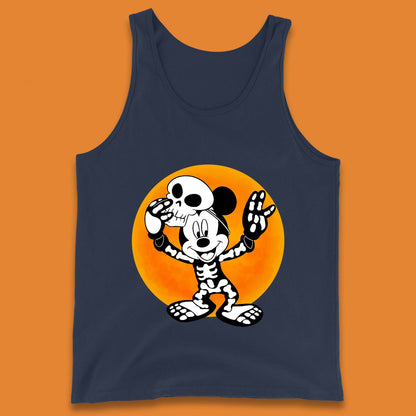 Disney Halloween Mickey Mouse Skelton Costume Disney World Horror Scary Disneyland Trip Tank Top