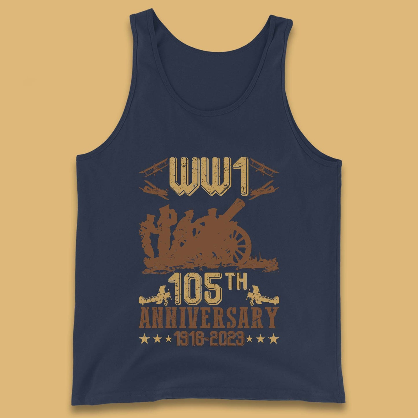 WW1 105th Anniversary 1918-2023 End Of World War I Remembrance Day Tank Top