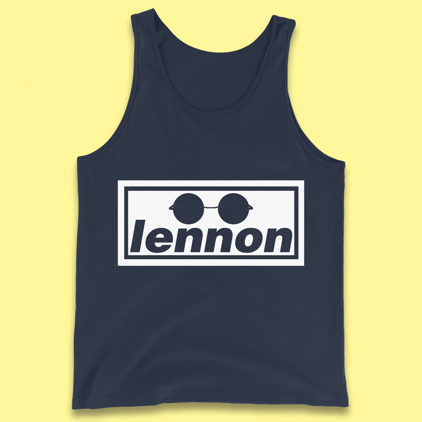 Lennon British Beatles Band John Lennon Singer Songwriter Musician Lennon Glasses Tank Top