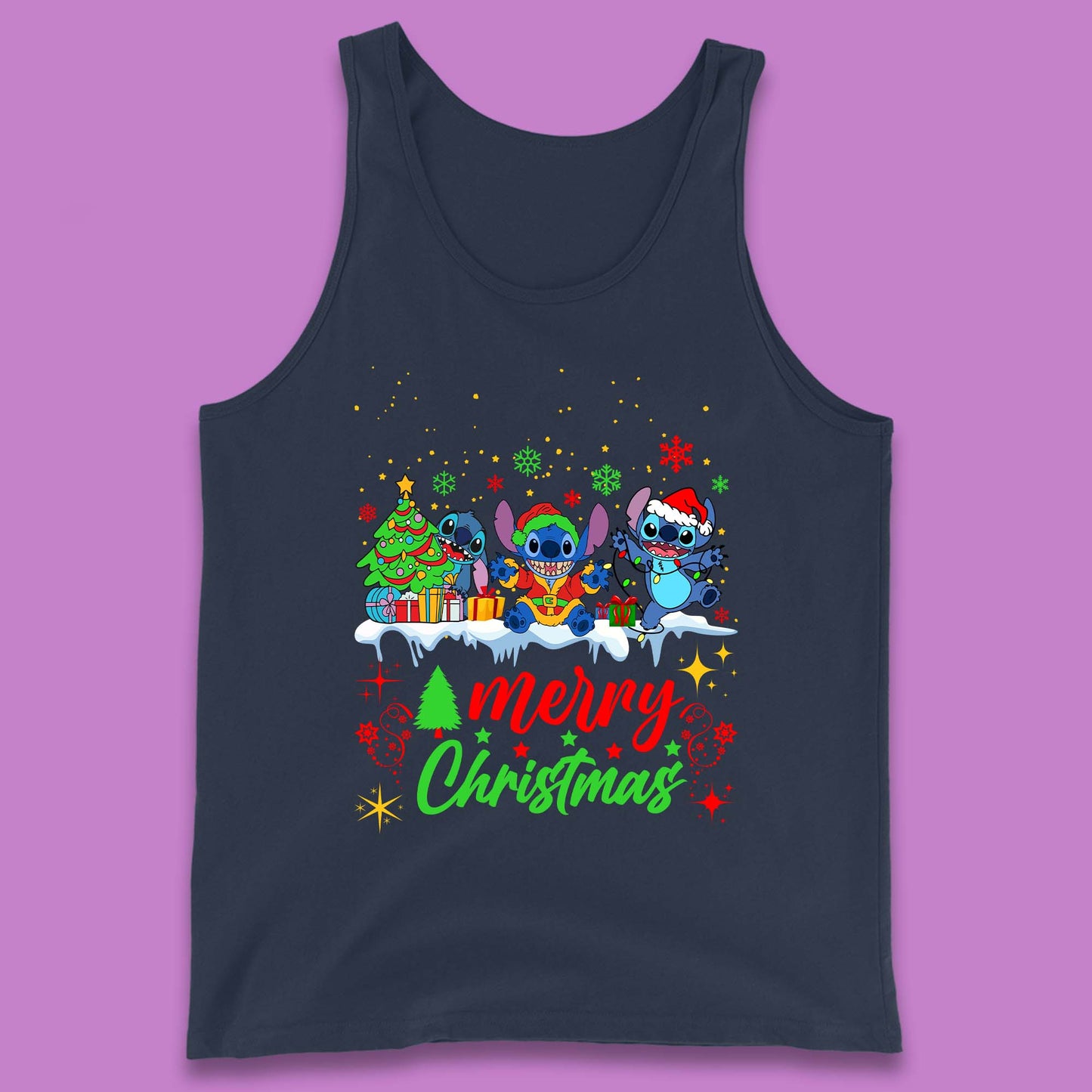 Stitch Squad Christmas Tank Top