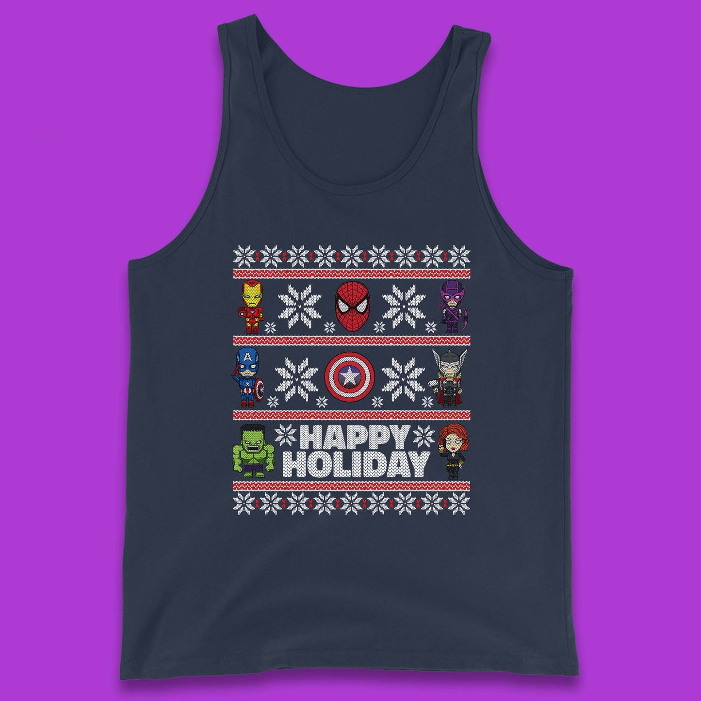 Avengers Superheroes Christmas Tank Top