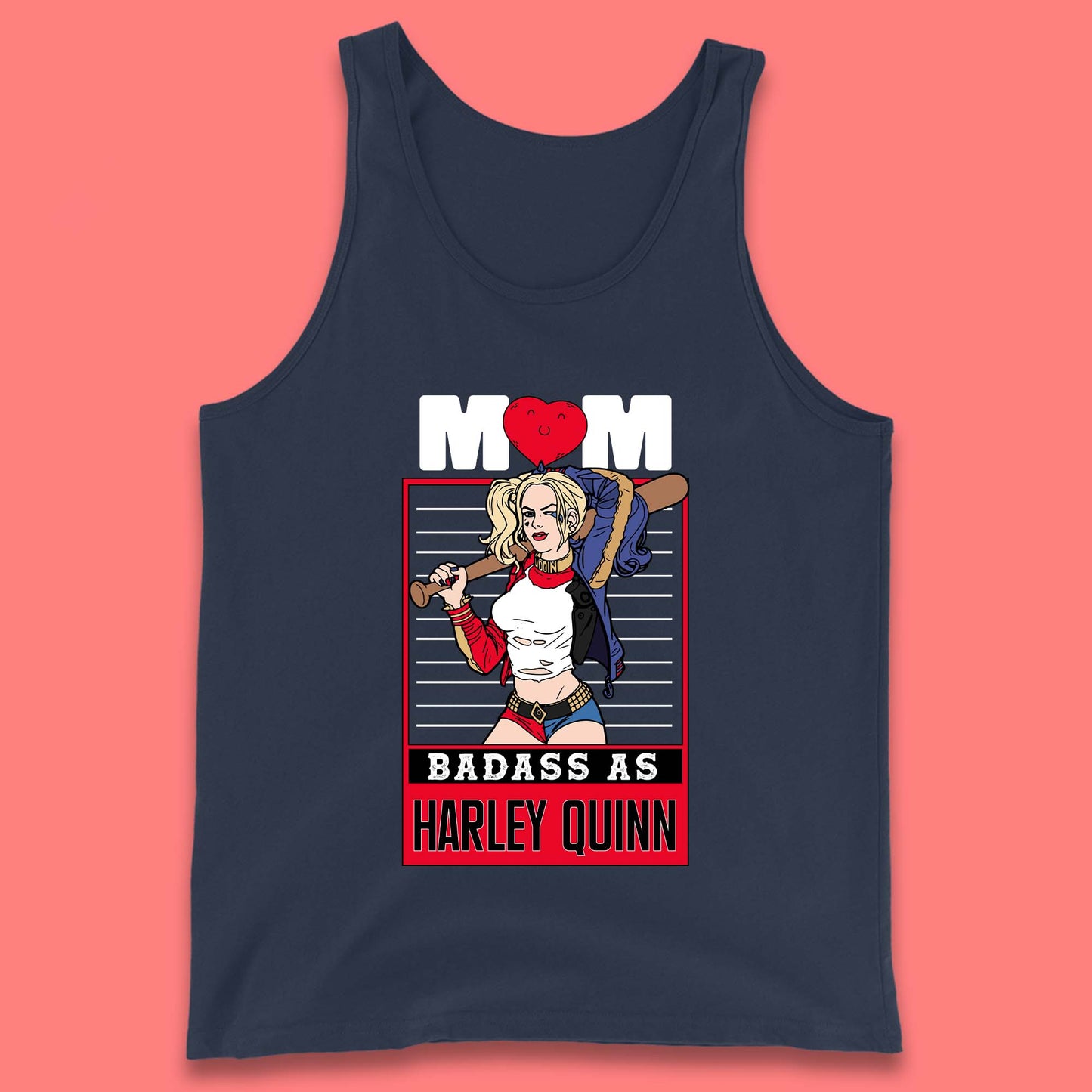 Mom Badass as Harley Quinn Tank Top