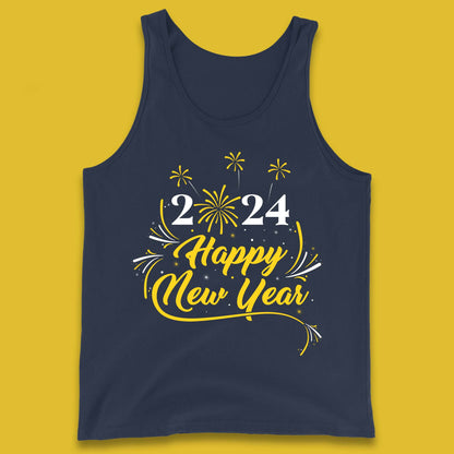 2024 Happy New Year Fireworks Tank Top