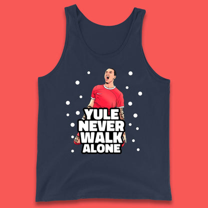 Yule Never Walk Alone Footballer Christmas Tank Top