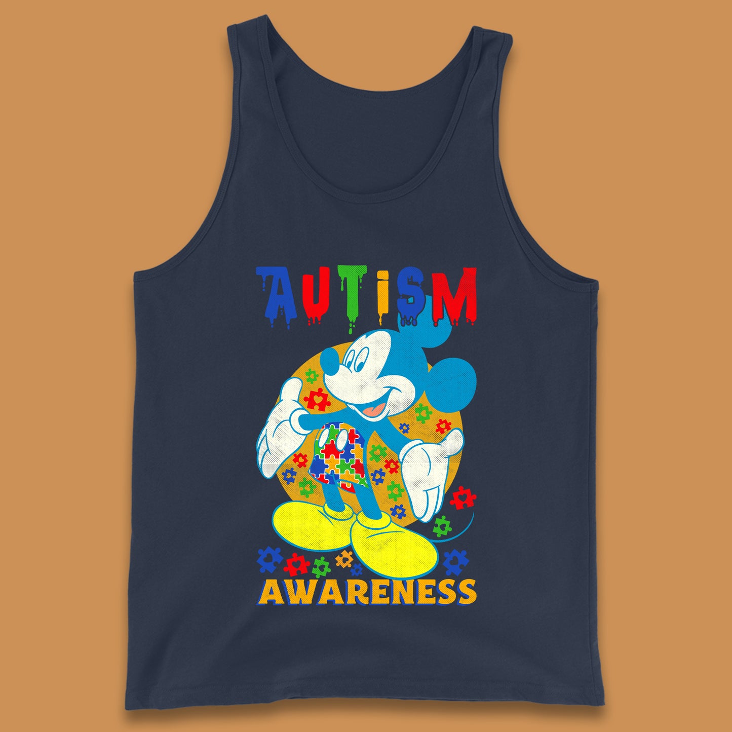 Autism Awareness Mickey Mouse Tank Top