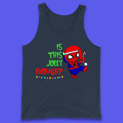 Jolly Enough Spiderman Christmas Tank Top