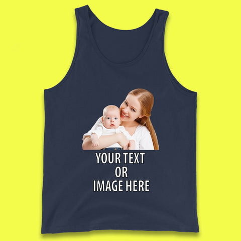 Personalized Custom Text Or Image Here, Custom Photo, Custom Business Logo, Add Your Own Text Customizable Tank Top