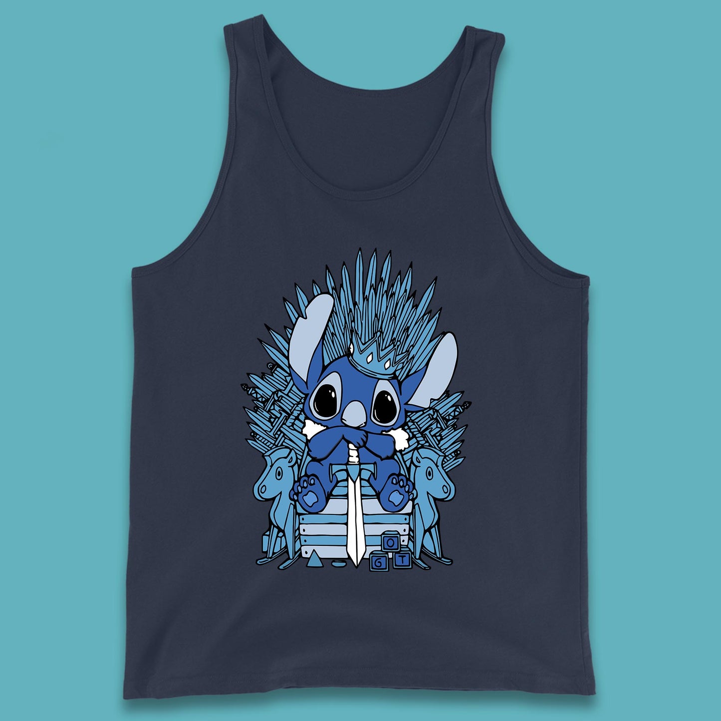 Disney Stitch Game Of Thrones Movie Parody The Throne Lilo And Stitch Tank Top