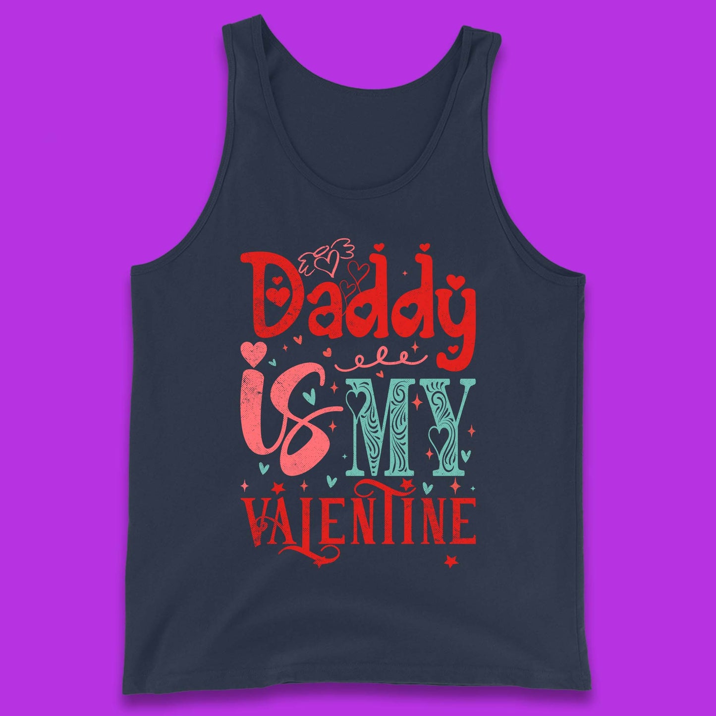 Daddy Is My Valentine Tank Top