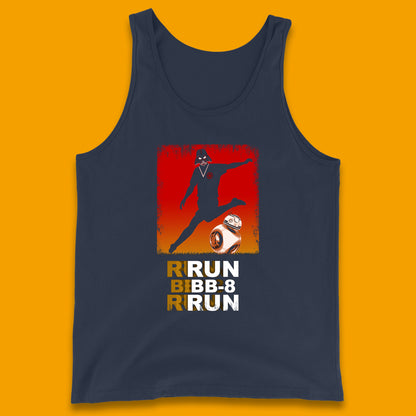 Run BB-8 Run Darth Vader Hitting BB8 Sci Fi Adventure Movie Character Star Wars 46th Anniversary Tank Top