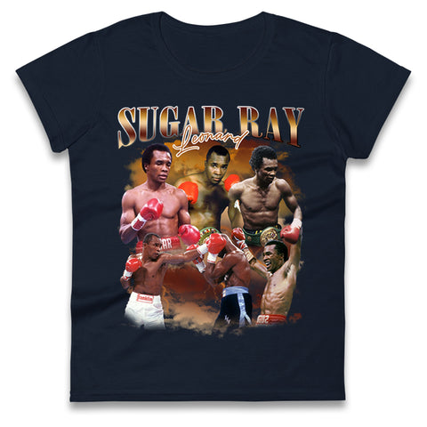 Sugar Ray Leonard Womens t shirt