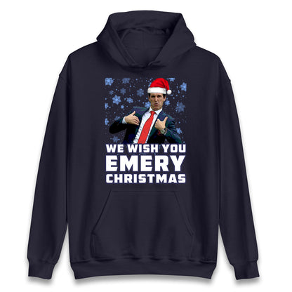 We Wish You Emery Christmas Unisex Hoodie