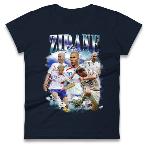 Zinedine Zidane Womens Tee Top