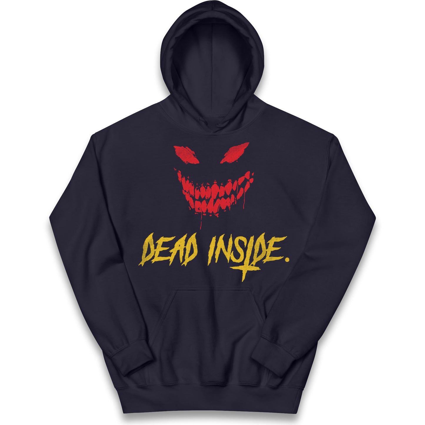 Horror Face Dead Inside Halloween Kids Hoodie