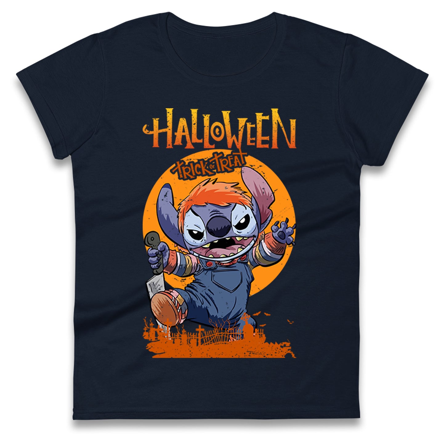 Lilo And Stitch Halloween Womens t shirts