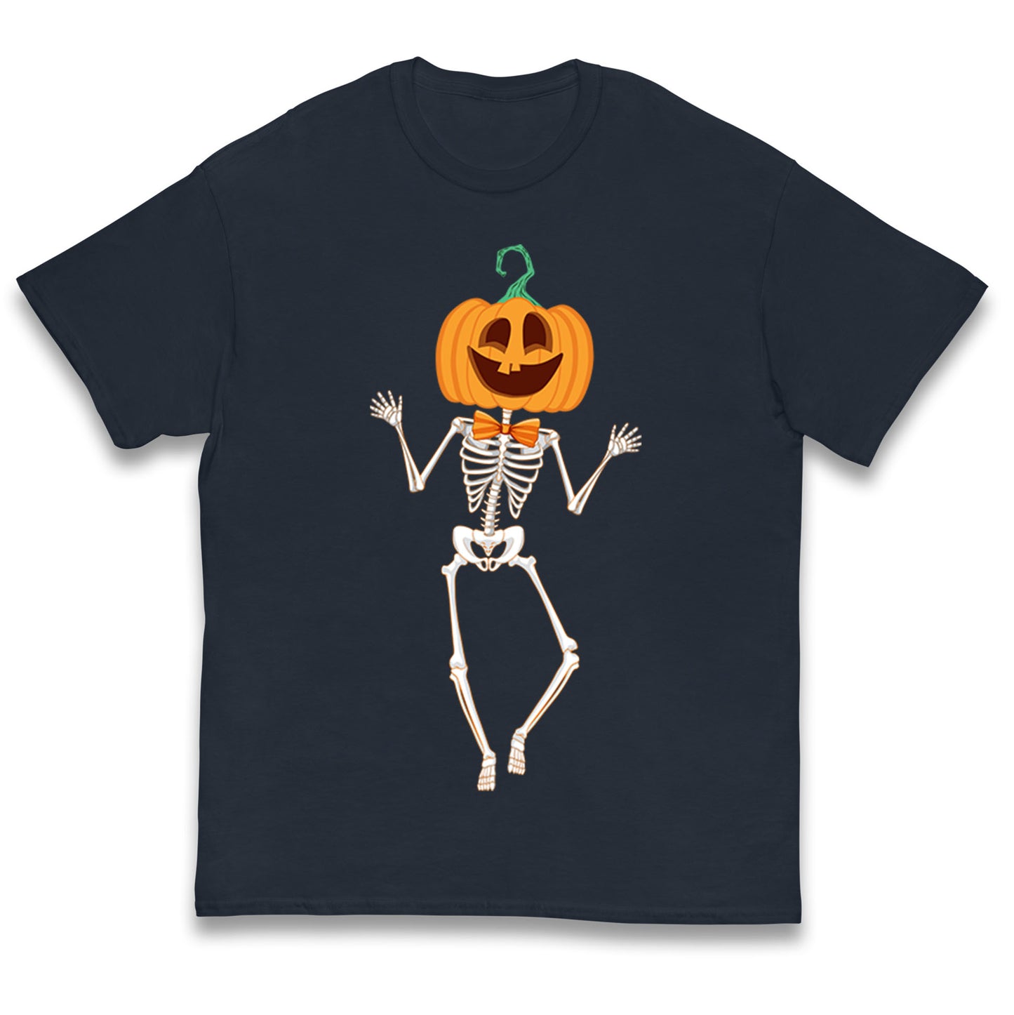 Pumpkin Skeleton Halloween T Shirt
