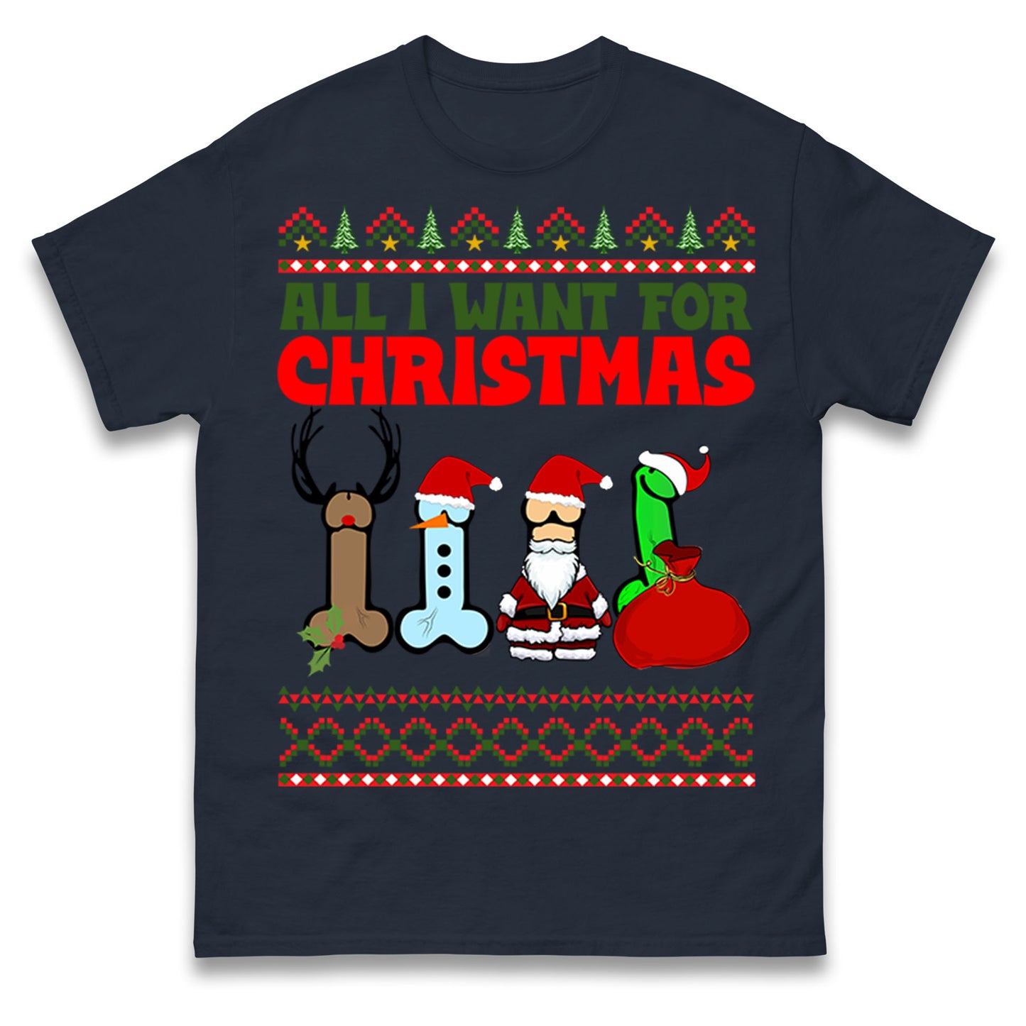 All I Want For Christmas Funny T Shirt