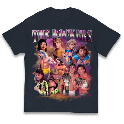 Retro The Rockers Bootleg Wrestling Kids T Shirt