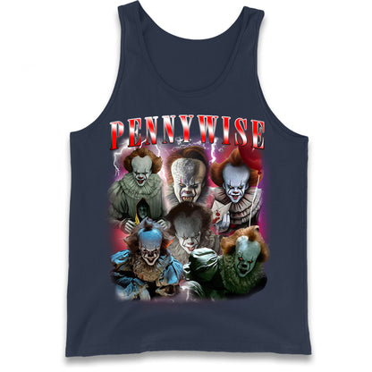 The Clown Pennywise Scary Halloween Bootleg Tank Top