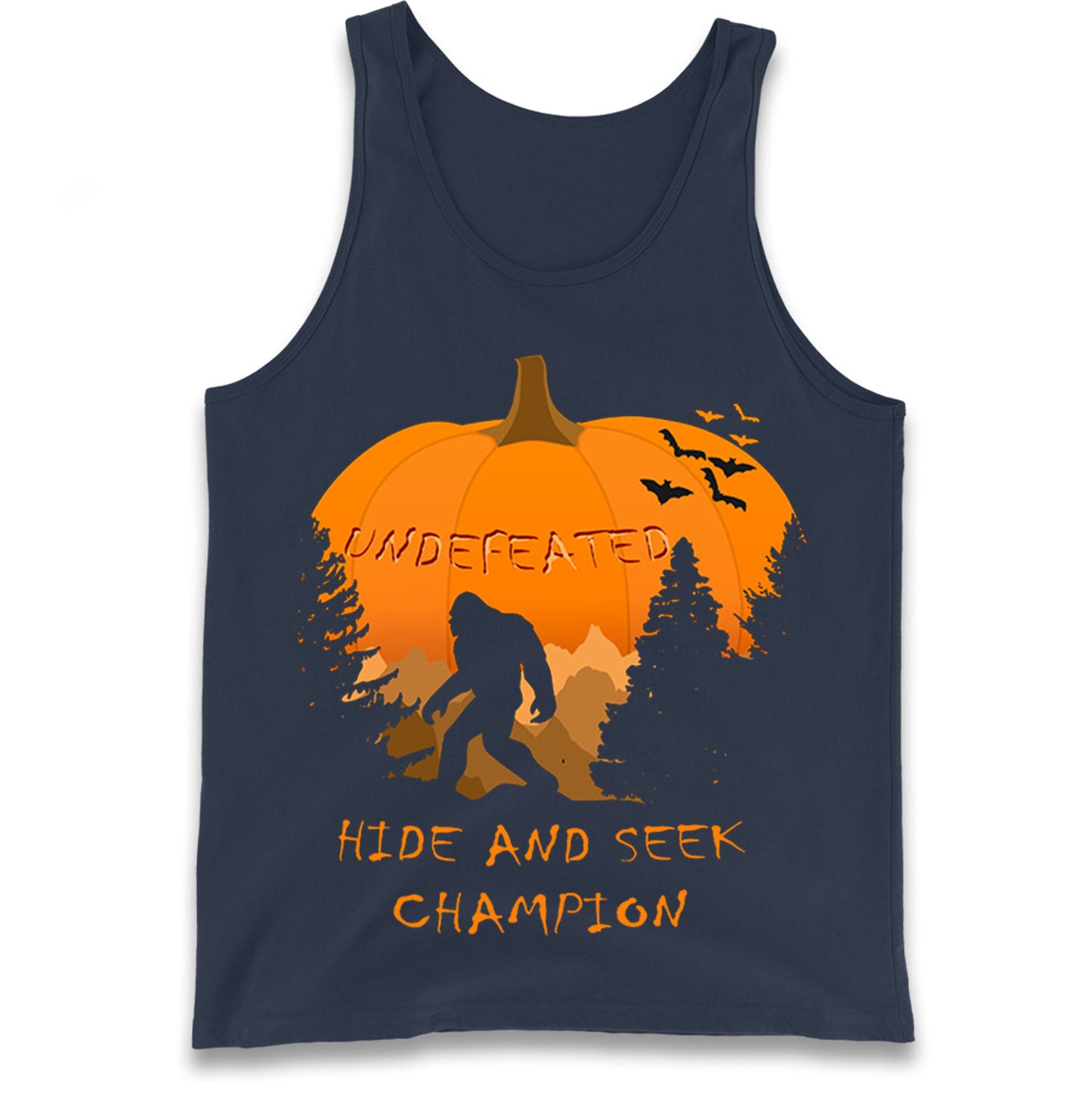 Big Foot Hide And Seek Halloween Tank Top