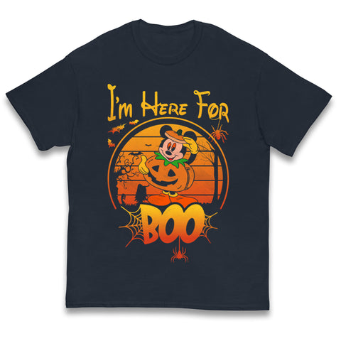 Mickey Mouse Im Here For Boo Halloween T Shirt
