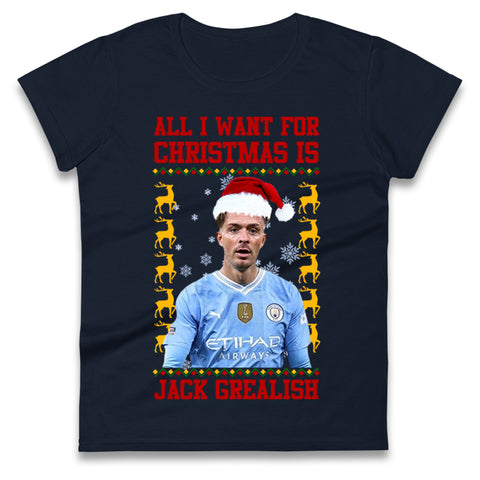 Jack Grealish Christmas Womens t shirt