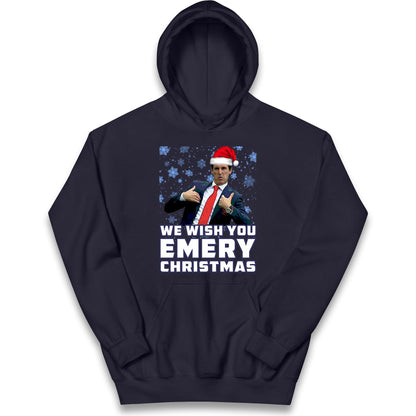 We Wish You Emery Christmas Kids Hoodie