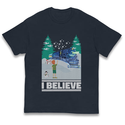 I Beleive Polar Express Christmas Kids T Shirt