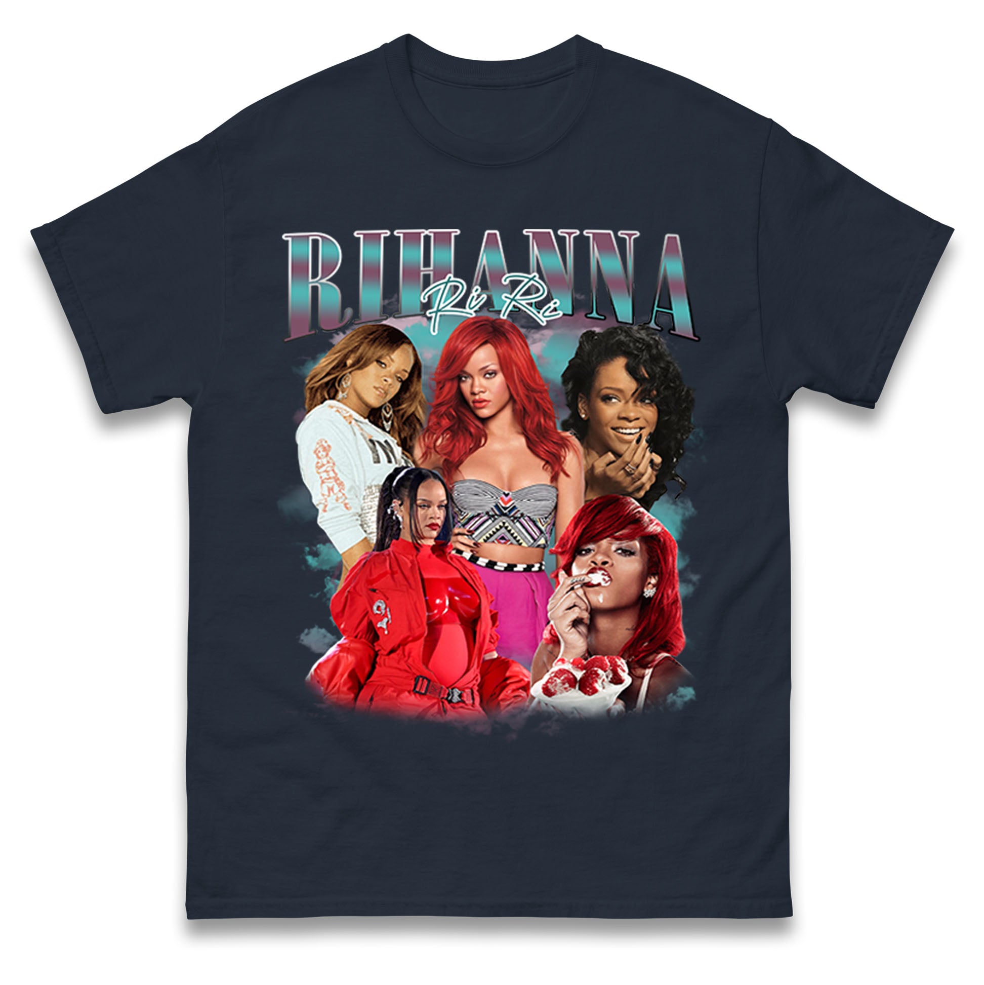 Rihanna T Shirt Red Hair