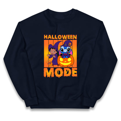 Lilo And Stitch Halloween Mode Kids Jumper