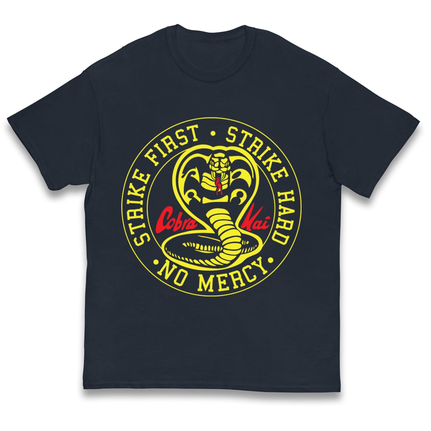 Cobra Kai Strike First Strike Hard Kids T Shirt