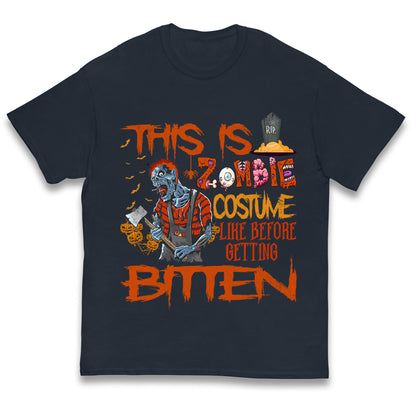 Zombie Costume Halloween T Shirt
